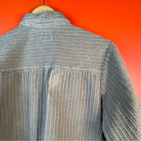 Studio A cropped army green corduroy jacket blazer spring summer - Picture 5 of 5